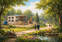 строительство в парковой зоне