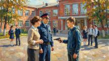принес пистолет в школу