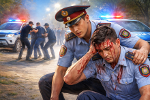 Группа граждан избила полицейских в Атырауской области