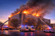 Пожар в здании областного акимата произошёл в Актобе