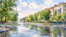 Ливни в Актобе перегрузили систему водоотведения