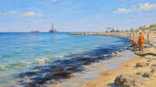 Утечка нефти в Каспийском море произошла у берегов Азербайджана