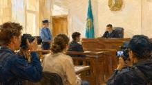 Журналистов заперли во время суда по делу Адилетхана Молдахана