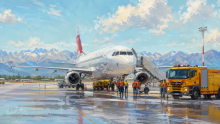 FlyArystan, Air Astana, аэропорт Алматы, возгорание самолёта, технические работы, Михаил Козачков, авиапроисшествие