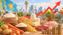 цены на продукты в Казахстане, инфляция в Казахстане, рост цен на продукты, социально значимые продукты, Бюро национальной статистики, продовольственная инфляция, цены в августе 2026