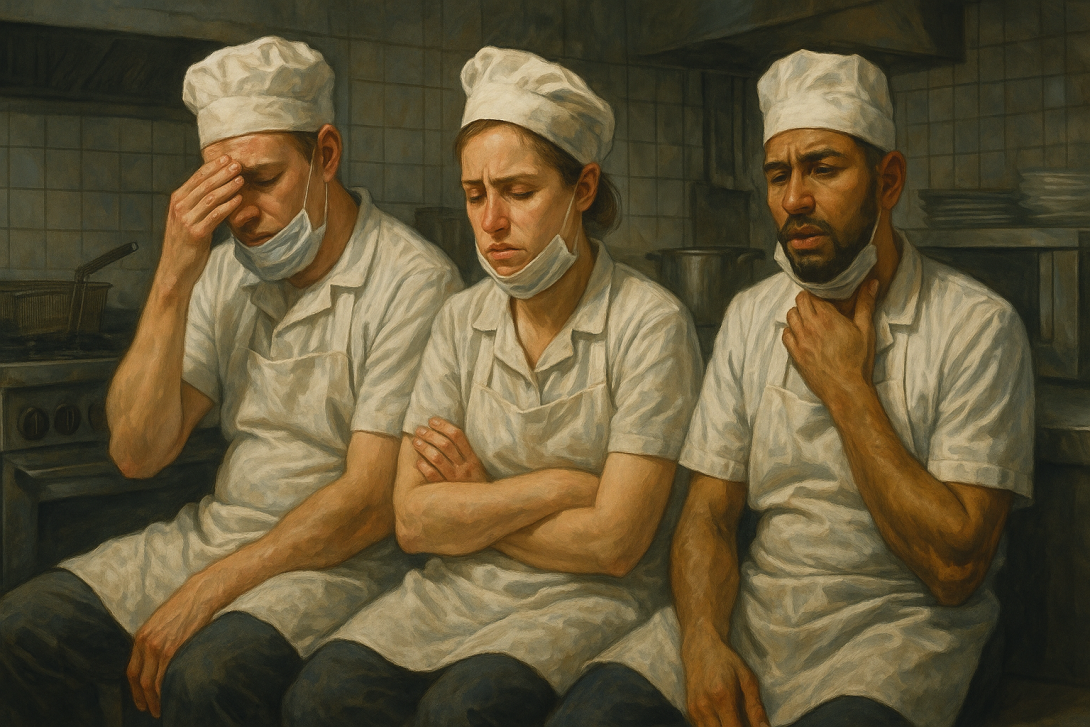 сотрудники кафе