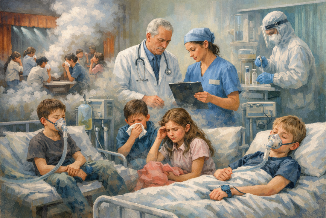 Шестеро детей госпитализированы