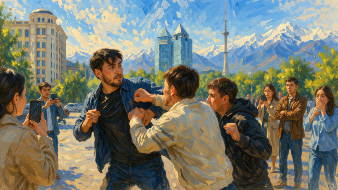 драка Асет Матаев