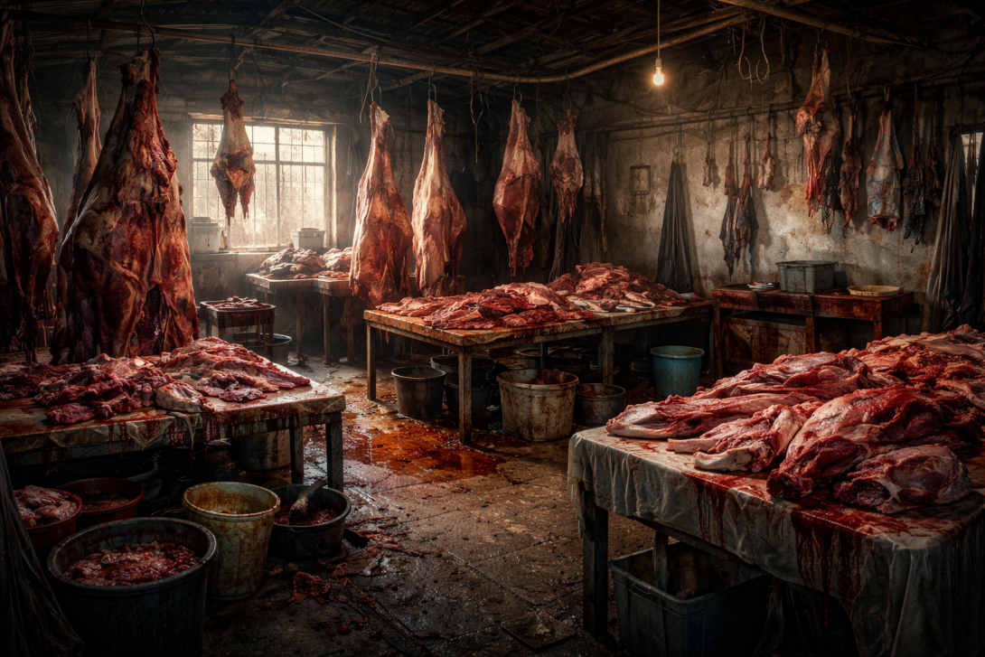 Подпольный мясной цех выявили в частном секторе Астаны