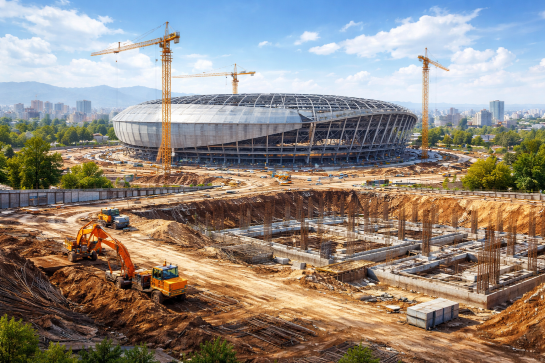 Акимат Шымкента два года не может начать строительство нового стадиона