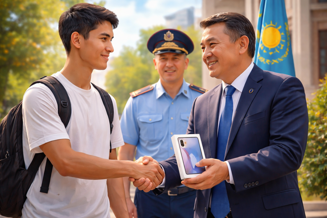 Студента наградили за защиту несовершеннолетних в автобусе в Усть-Каменогорске