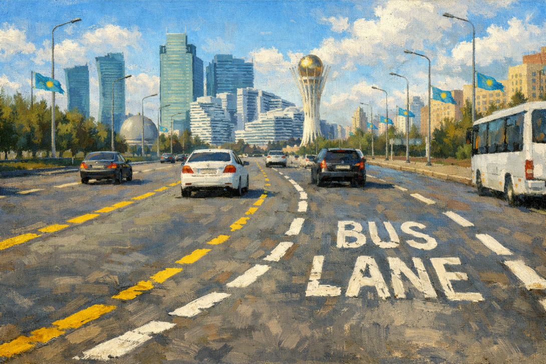 дорожная разметка Астана