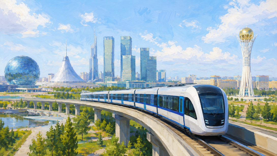 LRT в Астане готовят к запуску после завершения тестовых испытаний