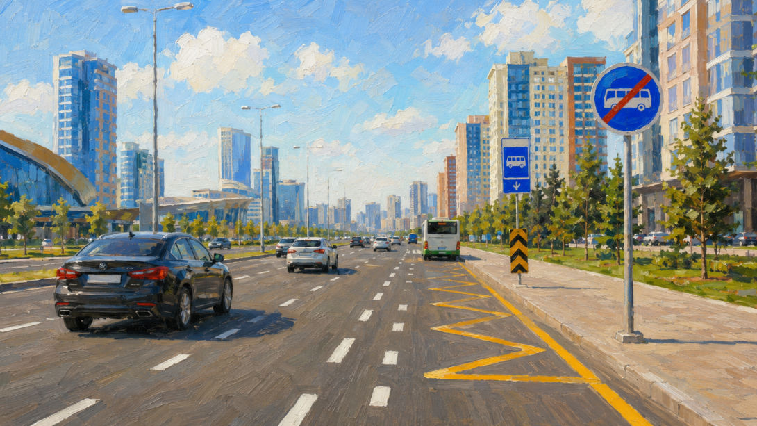 проспект Туран разметка