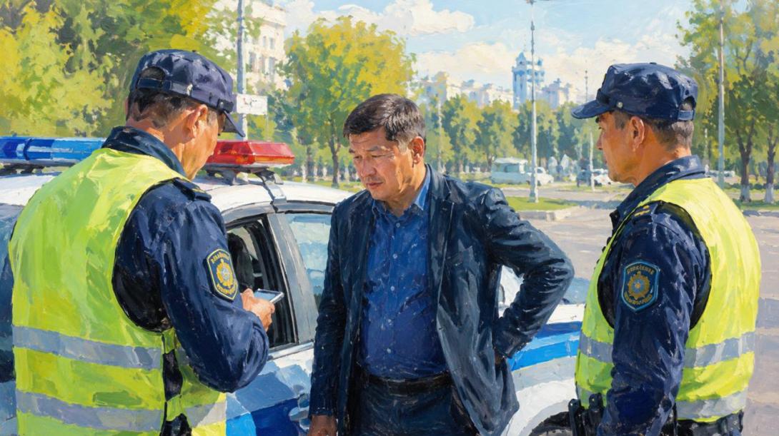 СМИ сообщают об инциденте с начальником административной полиции в Жамбылской области