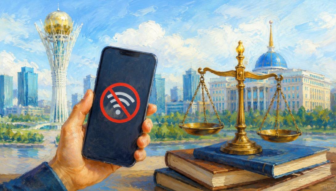 Отключение интернета в Казахстане признали законным