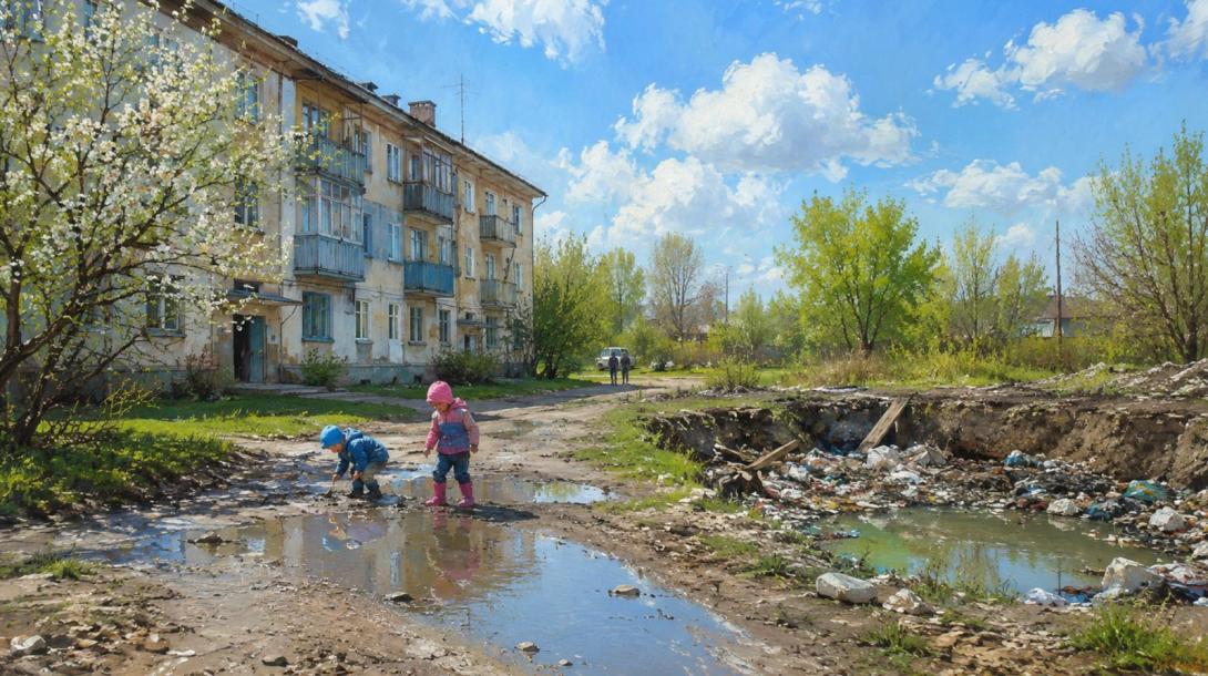 Жители жилого массива Дружба в Костанайской области пожаловались на отсутствие благоустройства