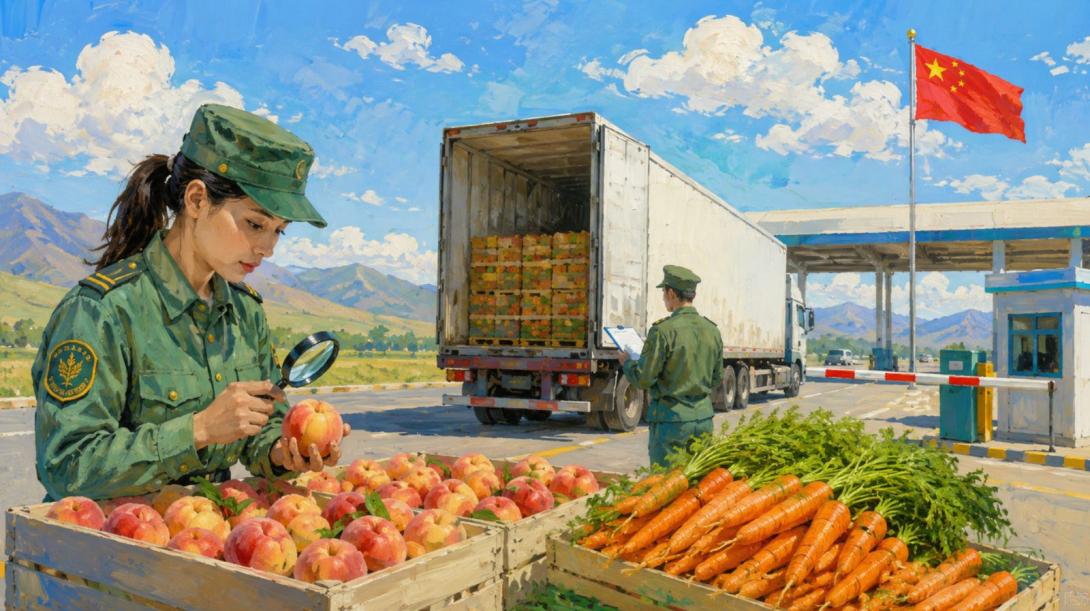 Инспекторы на границе Казахстана пресекли ввоз более 39 тонн зараженных персиков и моркови
