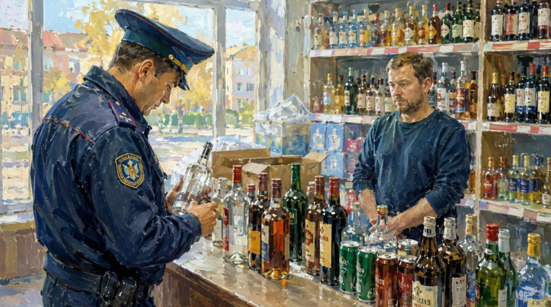 Полицейские изъяли 436 единиц алкоголя из незаконного оборота в Усть-Каменогорске