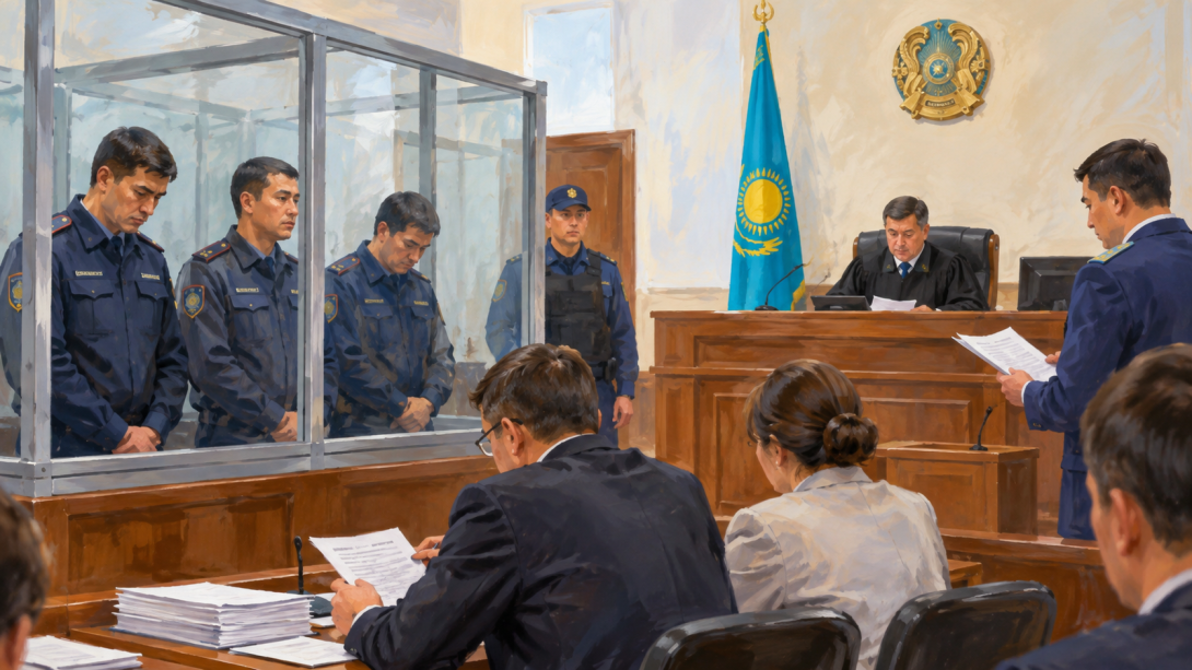 Трое полицейских в Рудном обвиняются в вымогательстве миллиона тенге