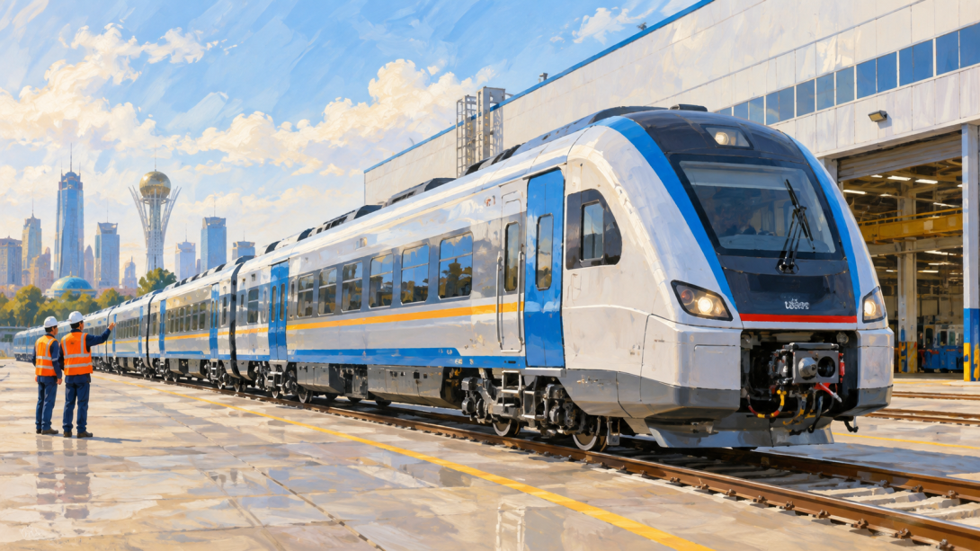 Первые вагоны Stadler казахстанской сборки приняты перевозчиком